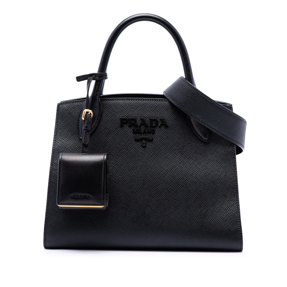 Pre-Loved Prada Small Saffiano Cuir Monochrome Satchel